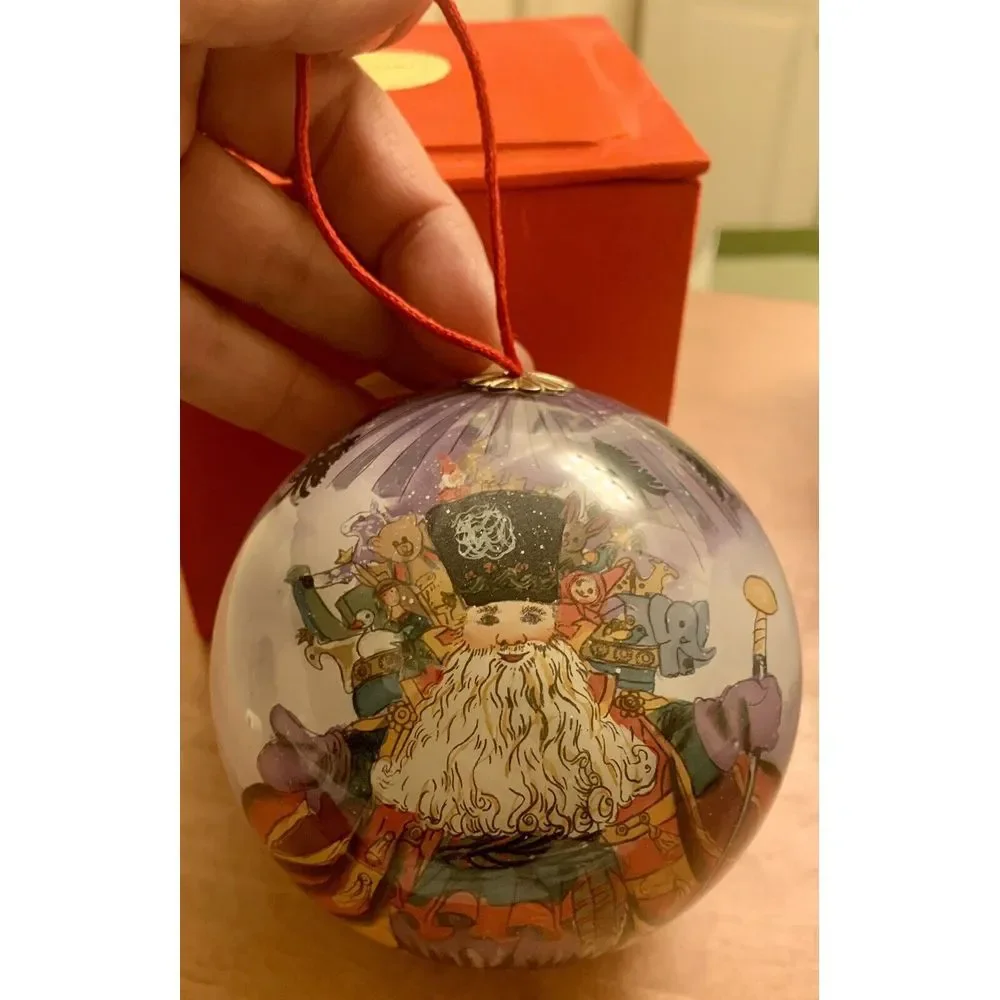 Jolly Old World St. Nicholas Glass Blown Hand Painted Christmas Ornament‎